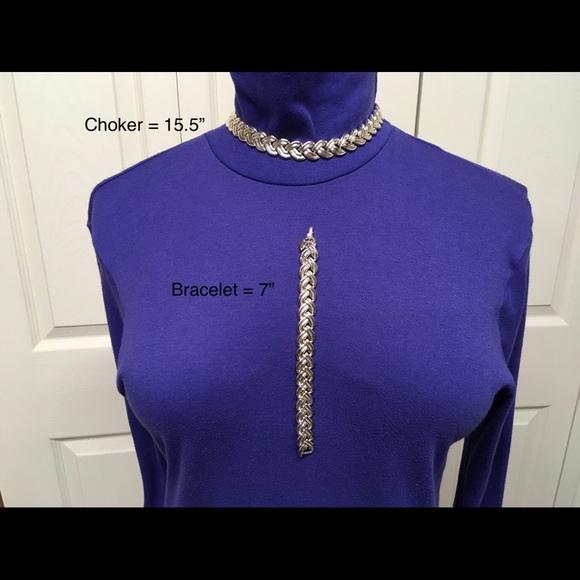 Choker and bracelet that combine for a longer necklace. - Picture 2 of 2